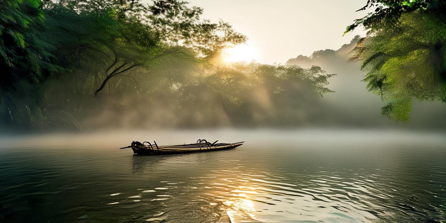 铜山湖“迷雾竹筏”项目上线,晨雾中穿越水上森林,体验别样水乡风情